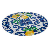 italienischer Stil, Mosaik, Blau, Zitrone, Schneidebrett (Ecke)