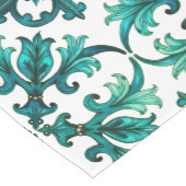 Italienischer Stil, Mosaik, grün Mittelgroßer Tischläufer (Ecke)