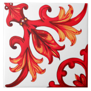 Italienischer Stil, Mosaik, rot Fliese