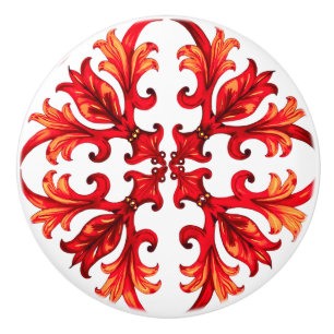 Italienischer Stil, Mosaik, rot Keramikknauf