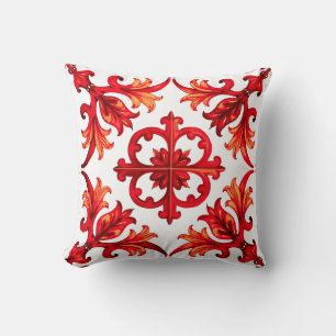 Italienischer Stil, Mosaik, rot Kissen