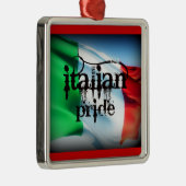 "ITALIENISCHER STOLZ" FÜR DEN CHRITMABAUM IN DIESE SILBERNES ORNAMENT (Rechts)