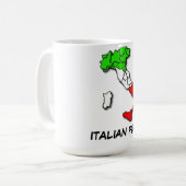 ITALIENISCHER STOLZ KAFFEETASSE (Vorderseite Links)