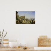 Italienischer Tanz, Neapel, 1836 Poster (Küche)