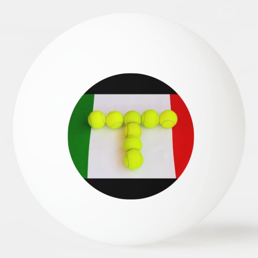 ITALIENISCHER TENNIS PONG BALL TISCHTENNISBALL (Rückseite)