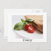 Italienischer Text auf der Postkarte (Vorne/Hinten)