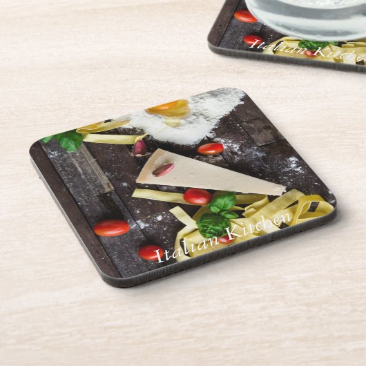 Italienischer Text für Lebensmittel Untersetzer (Linke Seite)