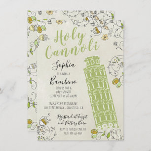 Italienischer Tower von Pisa Gender Neutral Baby S Einladung