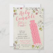 Italienischer Turm von Pisa Baby Shower Einladunge Einladung (Vorderseite)