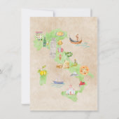 Italienischer Turm von Pisa Wasserfarbe Karte (Rückseite)