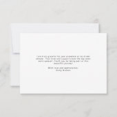 Italienischer Uferblau-Zitronenbräu Dankeskarte (Rückseite)