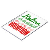 Italienischer Urlaub Italien Reisen Souvenir Notizblock (Linke Seite)
