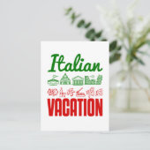 Italienischer Urlaub Italien Reisen Souvenir Postkarte (Stehend Vorderseite)