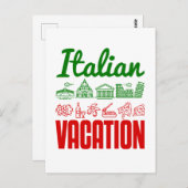 Italienischer Urlaub Italien Reisen Souvenir Postkarte (Vorne/Hinten)