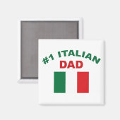 Italienischer Vater 1 Magnet (Vorderseite/Rückseite)