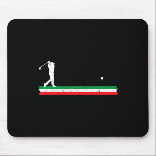 Italienischer Vater Golfen Vater Italien Flagge Go Mousepad