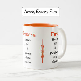 Italienischer Verbandunterricht Zweifarbige Tasse