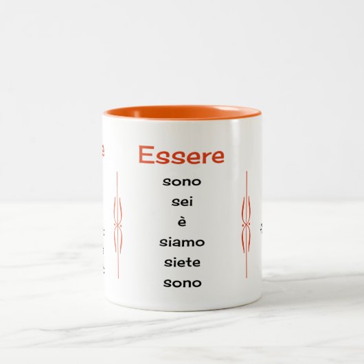 Italienischer Verbandunterricht Zweifarbige Tasse (Mittel)