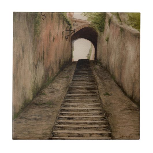 Italienischer Walkway Keramik Fliesen Untersetzer (Vorderseite)