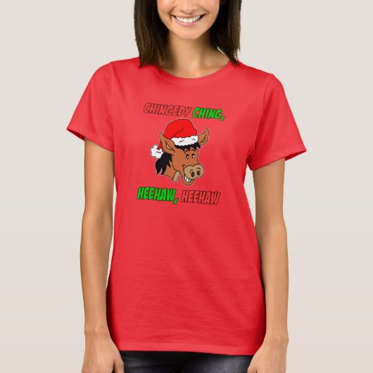 Italienischer Weihnachtsesel T-Shirt (Vorderseite)