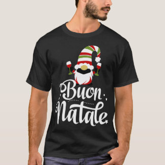 Italienischer Weihnachtsgnome Buon Natale Italien T-Shirt
