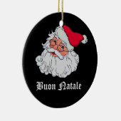 Italienischer Weihnachtsmann #2 Keramikornament (Rechts)