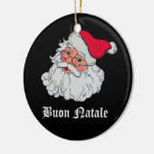 Italienischer Weihnachtsmann #2 Keramikornament (Links)