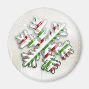 Italienischer Weihnachtsschneeflocke-Magnet Magnet