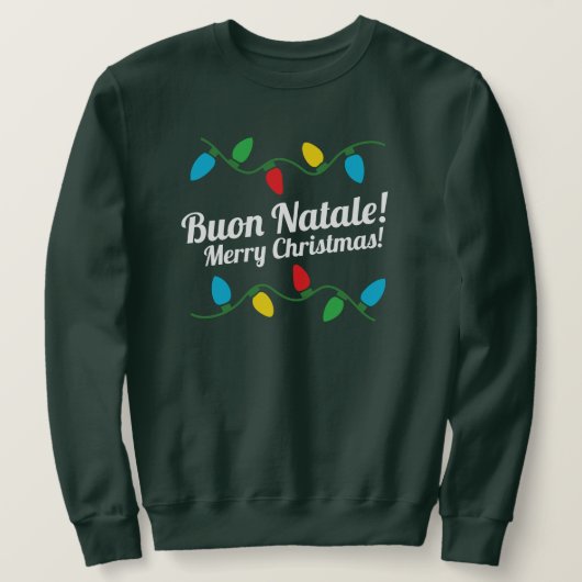 Italienischer Weihnachtssüßer Sweatshirt (Design vorne)