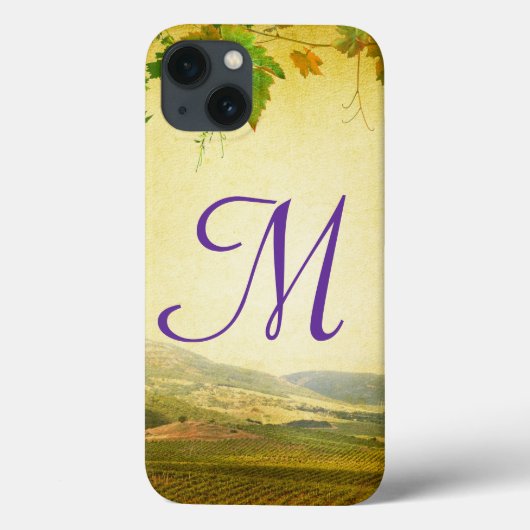 Italienischer Weinkeller Monogram IPAD Fall Case-Mate iPhone Hülle (Rückseite)