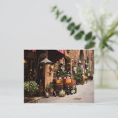 Italienischer Weinladen in Montepulciano, Toskana Postkarte (Stehend Vorderseite)