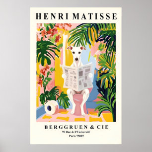 Italienischer Windhund Badezimmer Kunst Matisse St Poster