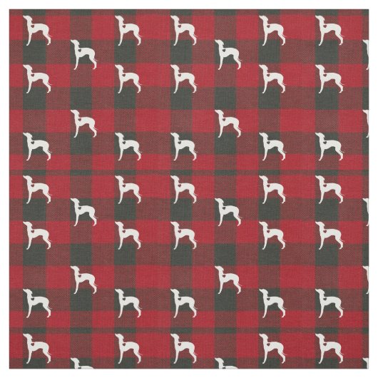 Italienischer Windhund-Büffel-Karo Joann Gewebe Stoff (Muster)