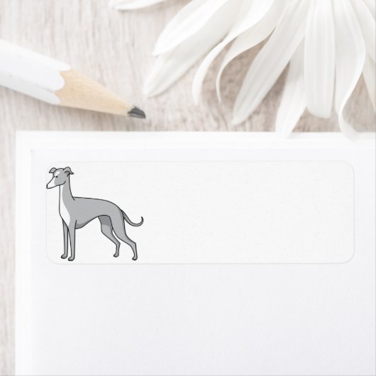 Italienischer Windhund Cartoon 2 (Insitu)