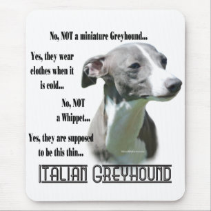 Italienischer Windhund FAQ Mousepad