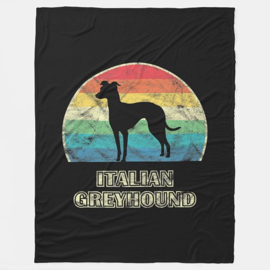 Italienischer Windhund Fleecedecke (Vorderseite)