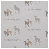 Italienischer Windhund-Gewebe. Iggy Joann Stoff (Muster)