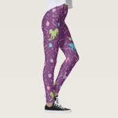 Italienischer Windhund Hund Silhouette Weihnachtsm Leggings (Rechts)