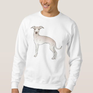 Italienischer Windhund-Hund Süßer Cartoon-Hund in Sweatshirt