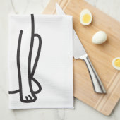 Italienischer Windhund-HundeCartoon Geschirrtuch (Viertel Falte)