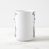 Italienischer Windhund-HundeCartoon Kaffeetasse (Mittel)