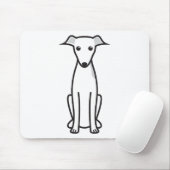 Italienischer Windhund-HundeCartoon Mousepad (Mit Mouse)