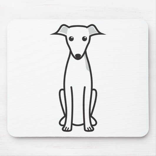 Italienischer Windhund-HundeCartoon Mousepad (Vorne)