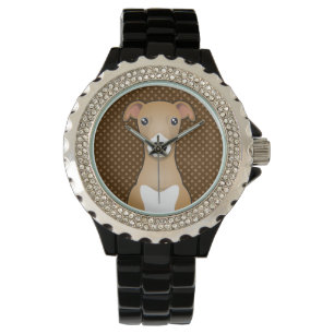 Italienischer Windhund-HundeCartoon-Tatzen Armbanduhr