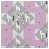 Italienischer Windhund-Hundediamant Joann Gewebe Stoff (Nahaufnahme)