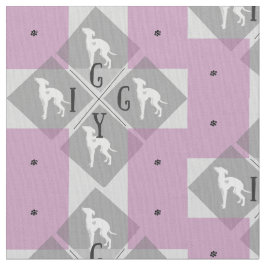 Italienischer Windhund-Hundediamant Joann Gewebe Stoff