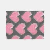 Italienischer Windhund-Hundeherz-Decke. Albernes Fleecedecke (Vorderseite (Horizontal))