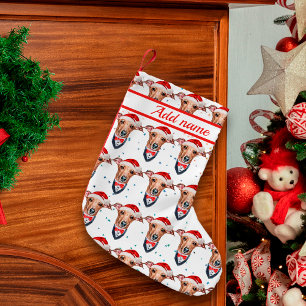 Italienischer Windhund-Hunderasse Weihnachten Kleiner Weihnachtsstrumpf