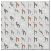 Italienischer Windhund-Hunderettung Joann Gewebe Stoff (Nahaufnahme)