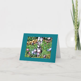 Italienischer Windhund im Garten Note Card Karte